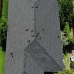 Drone View Of A New Roof Installation